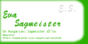 eva sagmeister business card